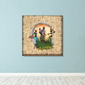 Moeder en kind van Afrika Canvas Afdruk (Insitu (Houten vloer))