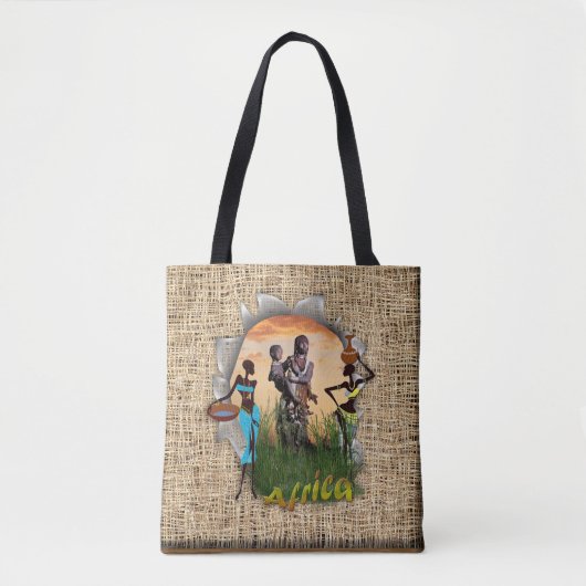 Moeder en kind van Afrika Tote Bag (Voorkant)