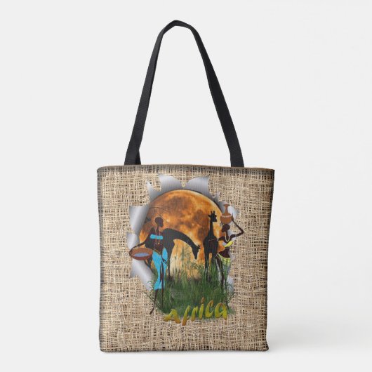 Moeder en kind van Afrika Tote Bag (Achterkant)