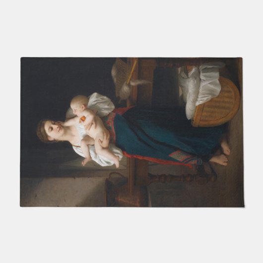 Moeder en Kind (van Bouguereau) Deurmat (Voorkant)
