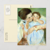 Moeder en kind van Cassatt Briefkaart (Voorkant / Achterkant)