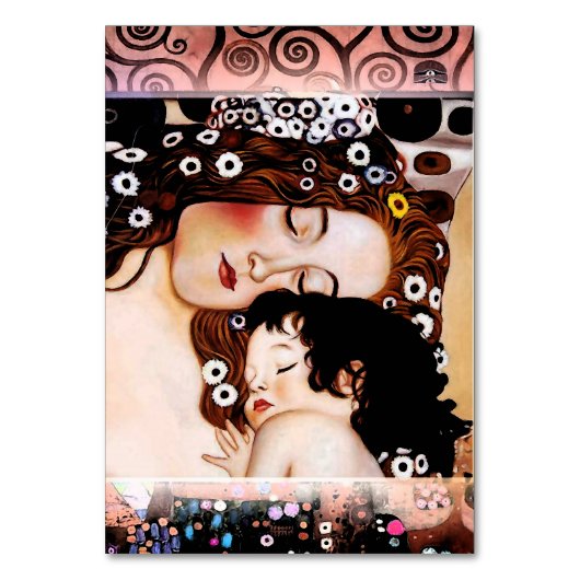 Moeder en kind van Gustav Klimt Collage Kaart (Voorkant)