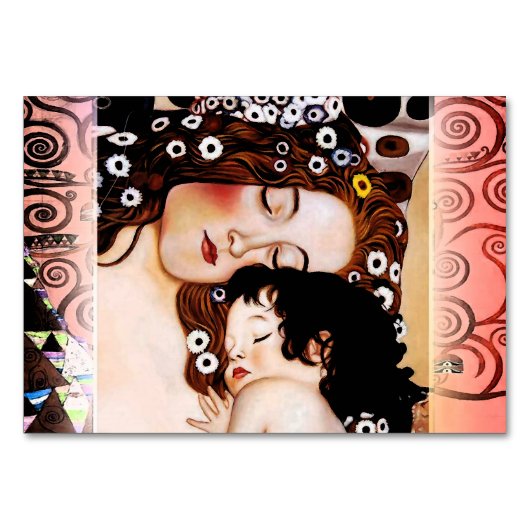 Moeder en kind van Gustav Klimt Collage Kaart (Voorkant)