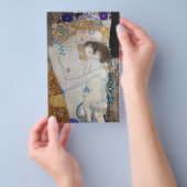 Moeder en kind van Gustav Klimt Flyer (Hand)