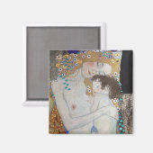 Moeder en kind van Gustav Klimt Magneet (Voorkant / Achterkant)