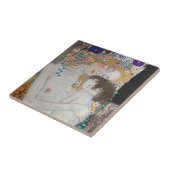 Moeder en kind van Gustav Klimt Tegeltje (Zijkant)