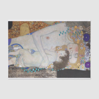 Moeder en Kind van Gustav Klimt Tissuepapier