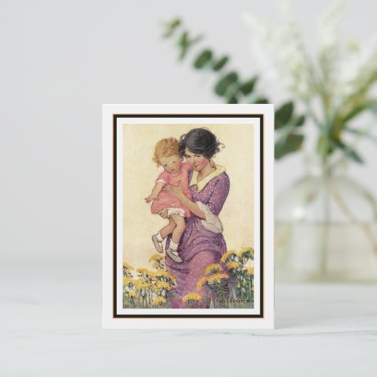 moeder en kind van Jessie Willcox Smith Briefkaart (Staand voorkant)