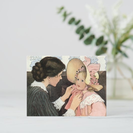 moeder en kind van Jessie Willcox Smith Briefkaart (Staand voorkant)