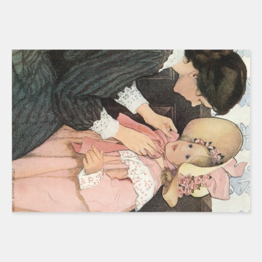 moeder en kind van Jessie Willcox Smith Inpakpapier Vel (Voorkant 2)