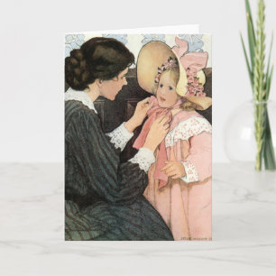 moeder en kind van Jessie Willcox Smith Kaart