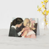 moeder en kind van Jessie Willcox Smith Kaart (Gele Bloem)