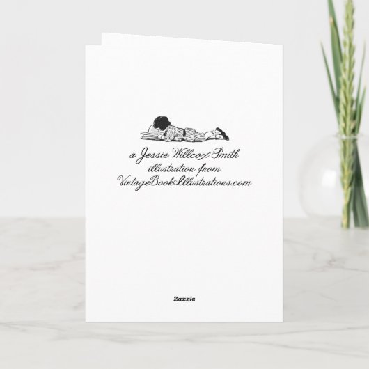  moeder en kind van Jessie Willcox Smith Kaart (Achterkant)