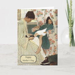 moeder en kind van Jessie Willcox Smith Kaart