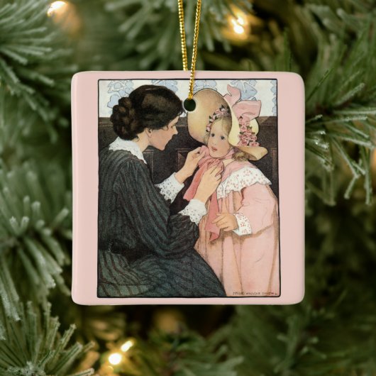 moeder en kind van Jessie Willcox Smith Keramisch Ornament (Boom)