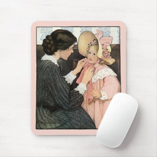  moeder en kind van Jessie Willcox Smith Muismat (Met muis)