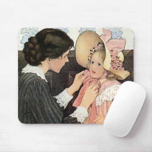 moeder en kind van Jessie Willcox Smith Muismat (Met muis)