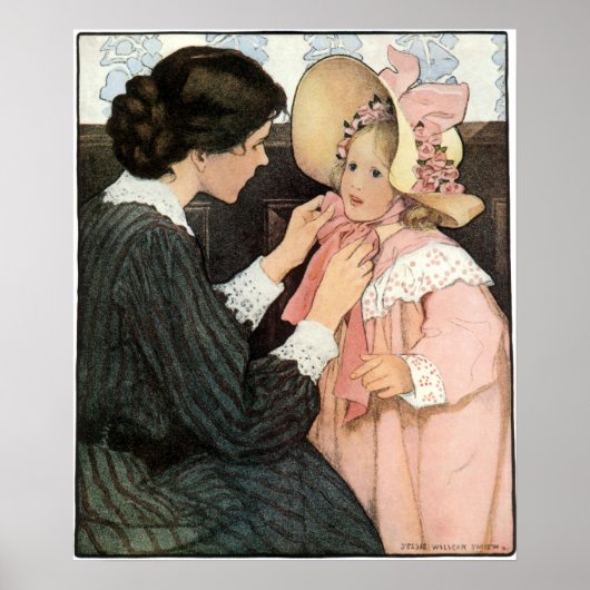 moeder en kind van Jessie Willcox Smith Poster (Voorkant)