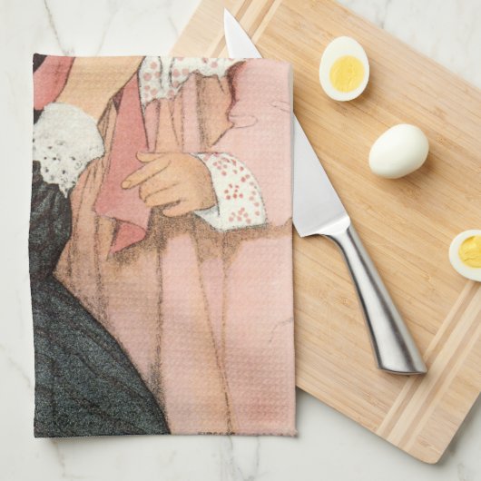  moeder en kind van Jessie Willcox Smith Theedoek (Quarter Fold)