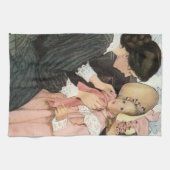  moeder en kind van Jessie Willcox Smith Theedoek (Horizontaal)