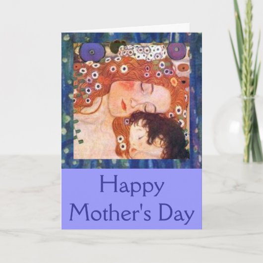 Moeder en kind van Klimt Kaart (Voorkant)
