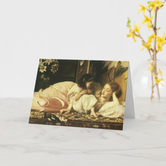 Moeder en kind van Leighton, Happy Moederdag Kaart (Gele Bloem)