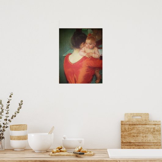 MOEDER EN KIND VAN MARY CASSATT Poster (Keuken)