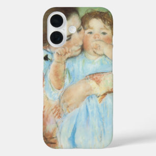 Moeder en Kind van Mary Cassatt, Vintage Fine Art iPhone 16 Hoesje