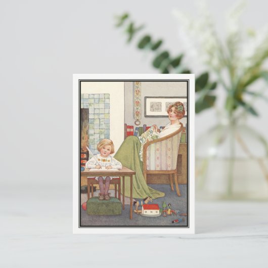 moeder en kind van Millicent Sowerby Briefkaart (Staand voorkant)