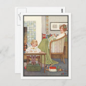 moeder en kind van Millicent Sowerby Briefkaart (Voorkant / Achterkant)