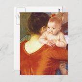 Moeder en kind van Pierre Renoir Briefkaart (Voorkant / Achterkant)
