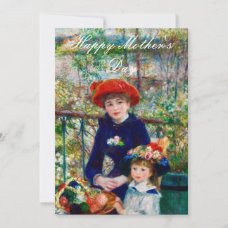 Moeder en kind van Renoir Feestdagenkaart