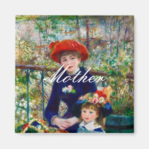 Moeder en kind van Renoir Magneet