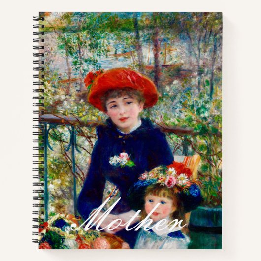 Moeder en kind van Renoir Notitieboek (Voorkant)