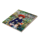 Moeder en Kind van Renoir Tegeltje (Zijkant)