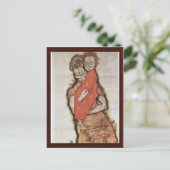 Moeder en kind van Schiele Egon Briefkaart (Staand voorkant)