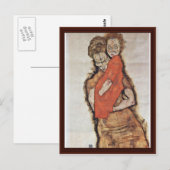 Moeder en kind van Schiele Egon Briefkaart (Voorkant / Achterkant)