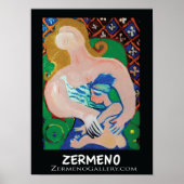 "Moeder en kind" van Zermeno Poster (Voorkant)