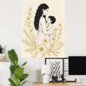 Moeder en Kind VII Poster (Thuiskantoor)