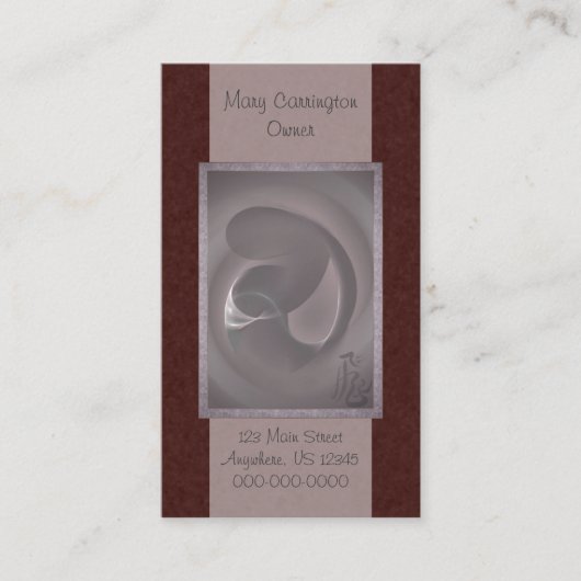 Moeder en kind visitekaartje (Voorkant)