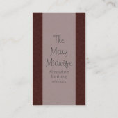 Moeder en kind visitekaartje (Achterkant)