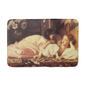 Moeder en kind (Vrouw en haar dochter) Badmat (Voorkant)