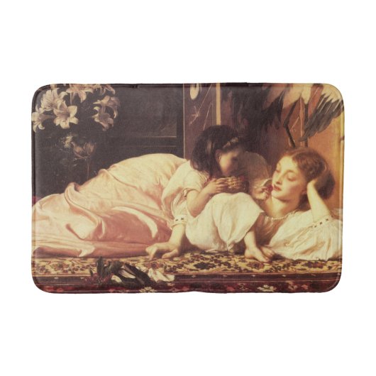 Moeder en kind (Vrouw en haar dochter) Badmat (Voorkant)