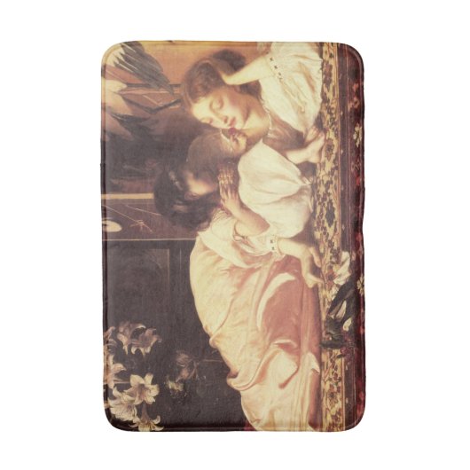 Moeder en kind (Vrouw en haar dochter) Badmat (Voorkant Verticaal)