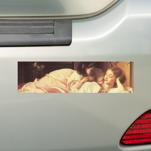 Moeder en kind (Vrouw en haar dochter) Bumpersticker (Op auto)
