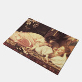 Moeder en kind (Vrouw en haar dochter) Deurmat (Schuin)