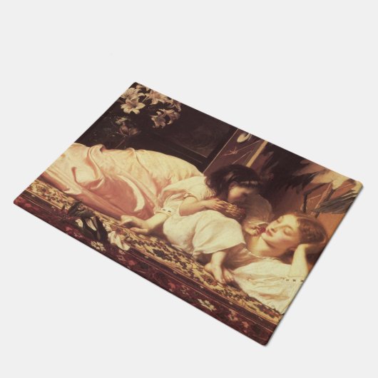 Moeder en kind (Vrouw en haar dochter) Deurmat (Schuin)