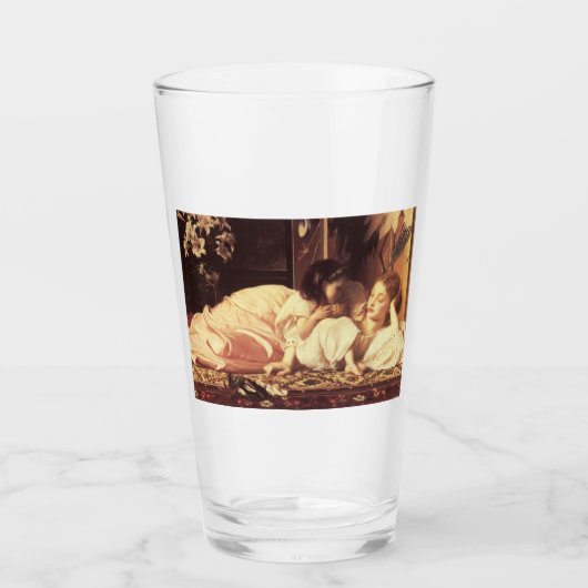 Moeder en kind (Vrouw en haar dochter) Glas (Voorkant)