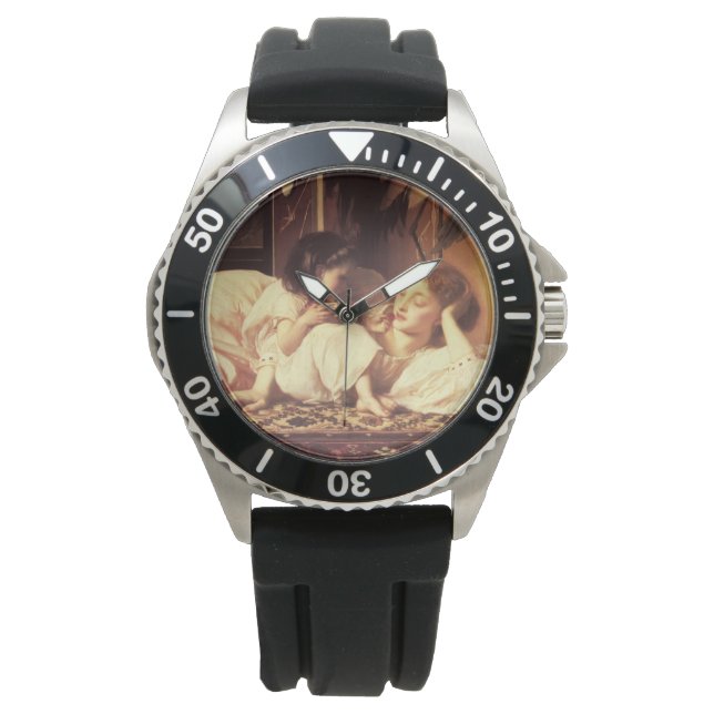 Moeder en kind (Vrouw en haar dochter) Horloge (Voorkant)