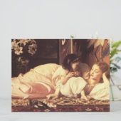 Moeder en kind (Vrouw en haar dochter) Kaart (Staand voorkant)